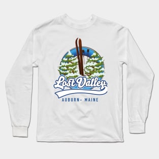 Lost Valley Auburn Maine ski logo Long Sleeve T-Shirt